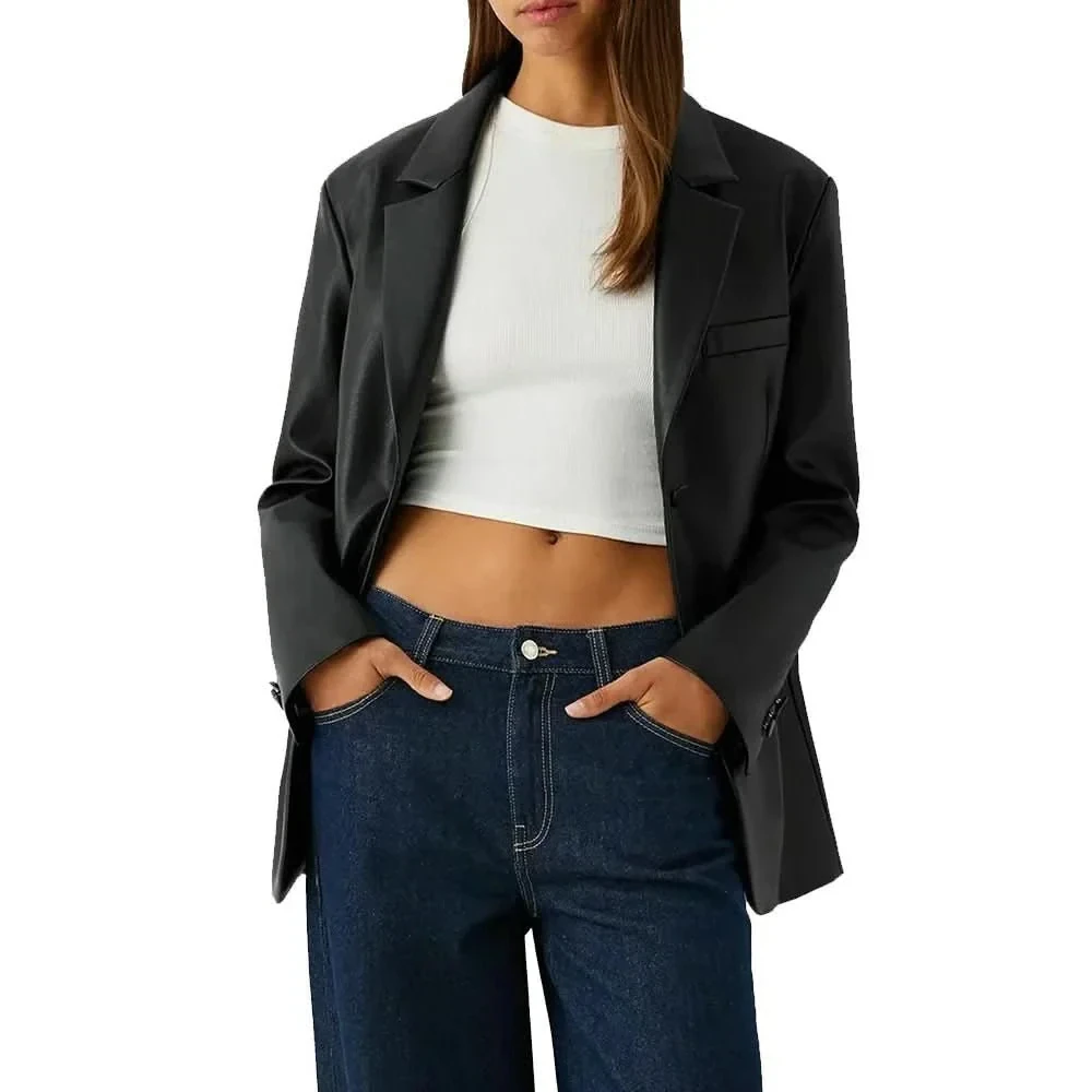 button-black-leather-blazer-womens