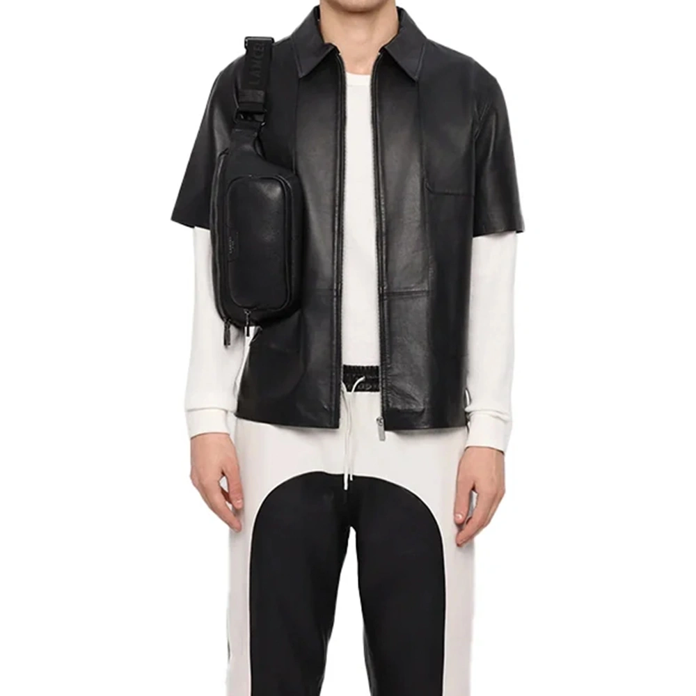 lightweight-black-leather-shirt-mens