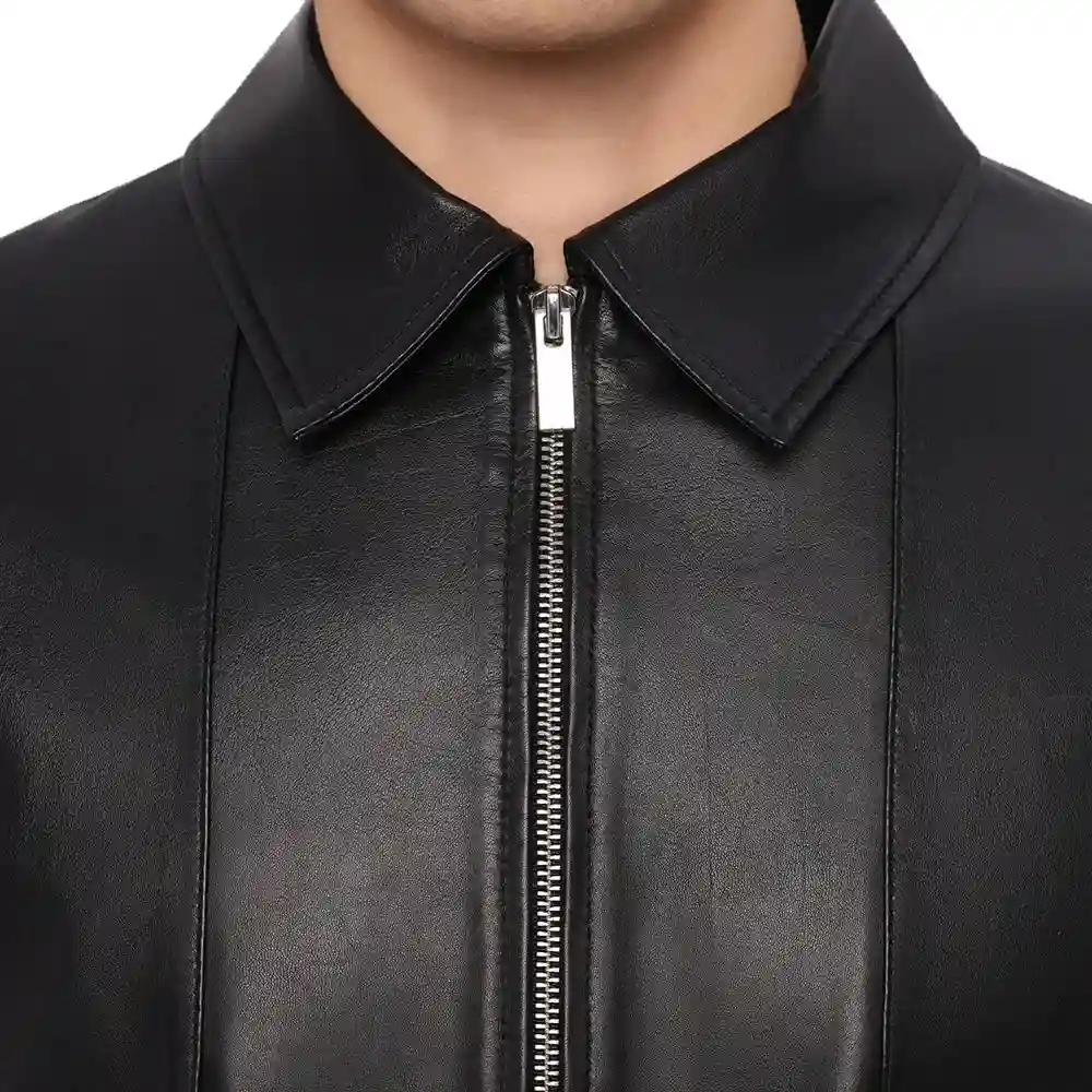 lightweight-half-sleeves-leather-shirt-mens