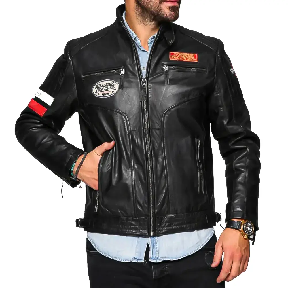 mens-black-cafe-racer-leather-jacket-with-patches