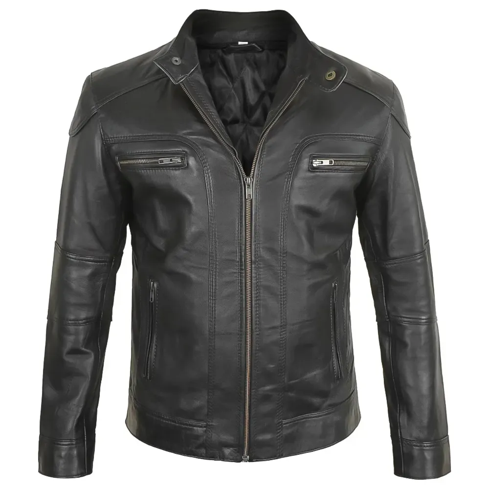 mens-black-hooded-leather-motorcycle-jacket-hood