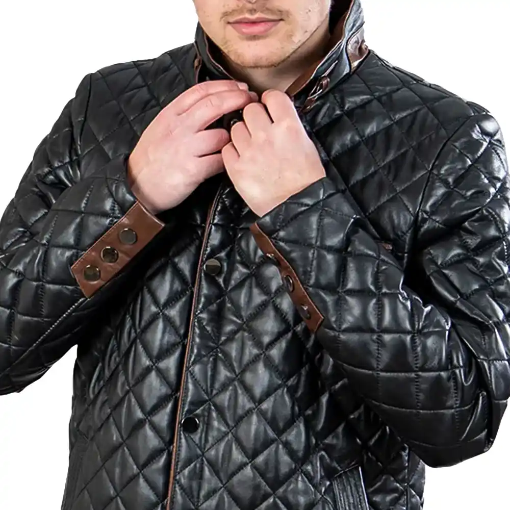 mens-black-leather-diamond-quilted-coat