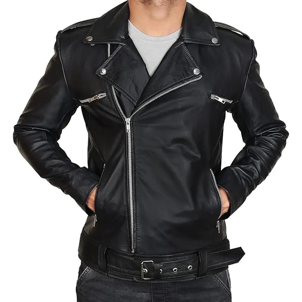 mens-negan-black-asymmetrical-belted-moto-jacket