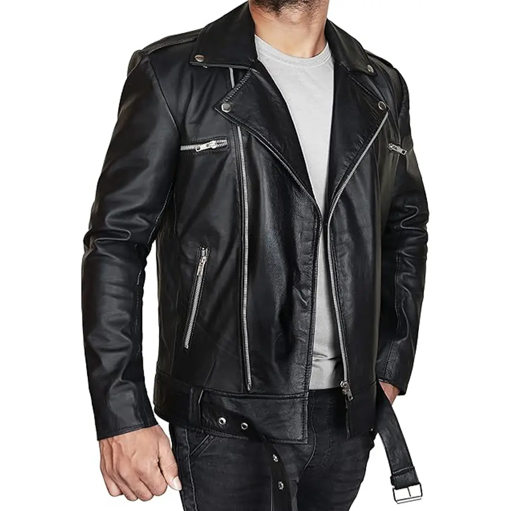 mens-negan-black-asymmetrical-leather-jacket