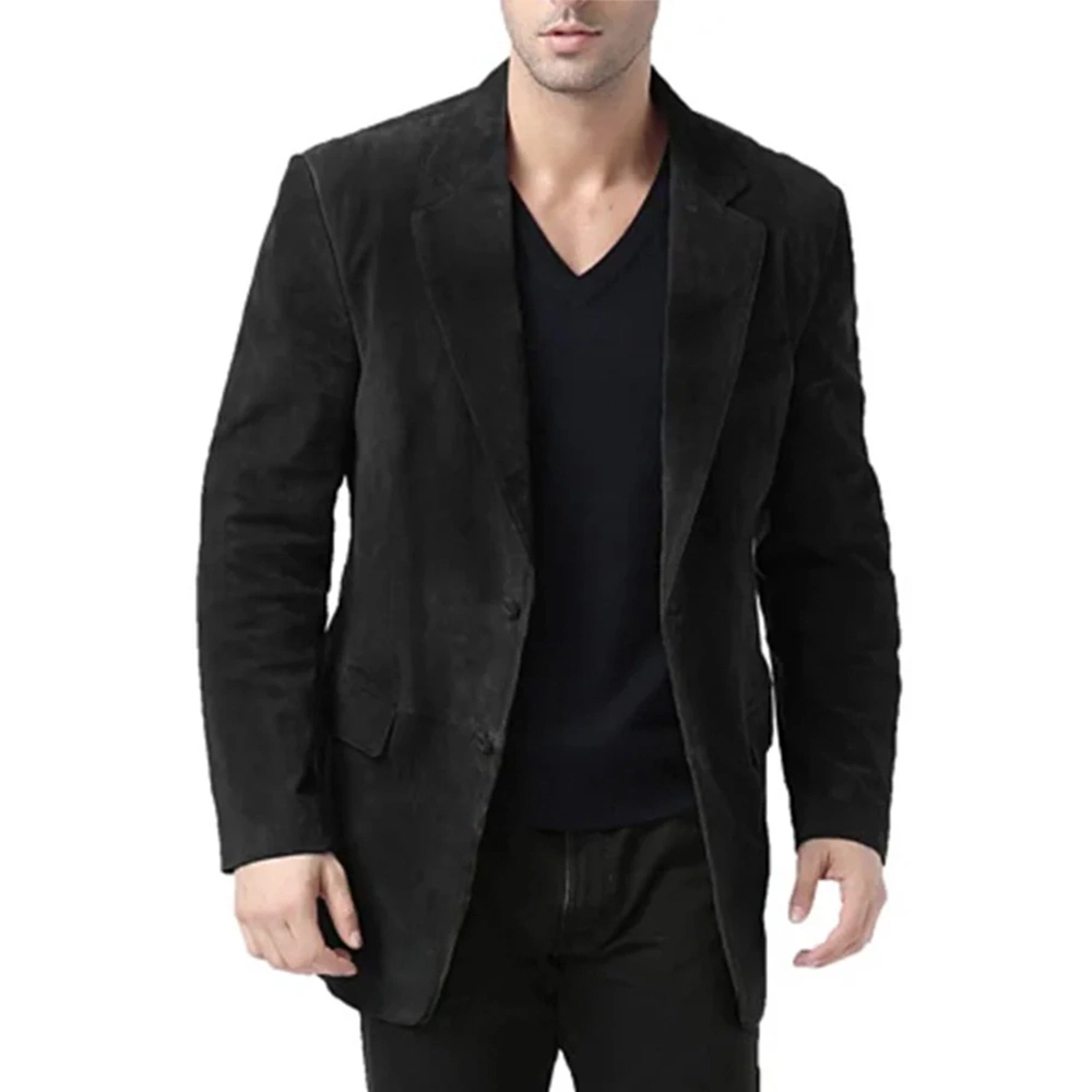 notch-lapel-black-suede-leather-blazer-mens