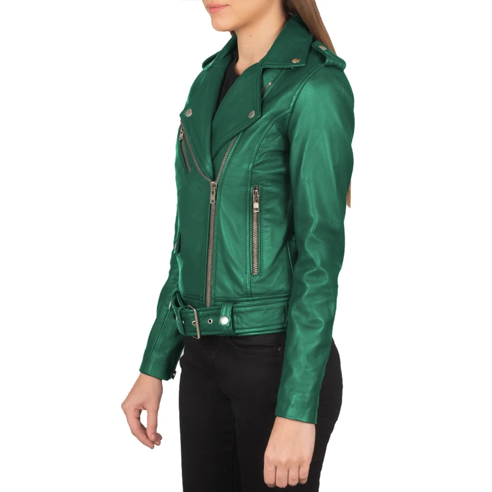 womens-asymmetrical-emerald-green-leather-jacket