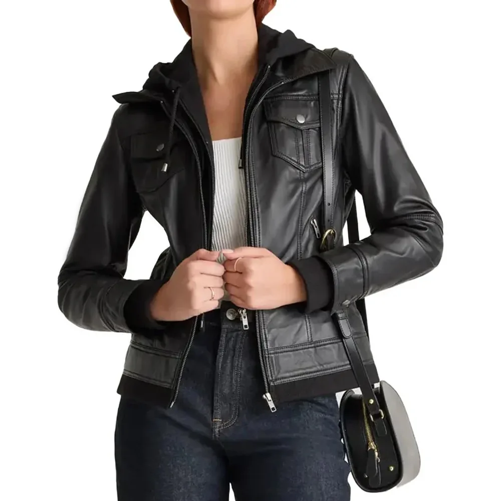 womens-black-bomber-leather-jacket-with-removable-hood