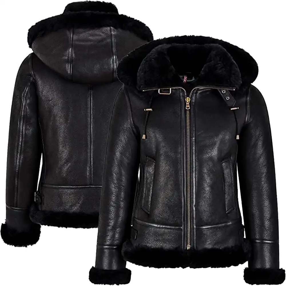 womens-leather-aviator-hooded-shearling-jacket